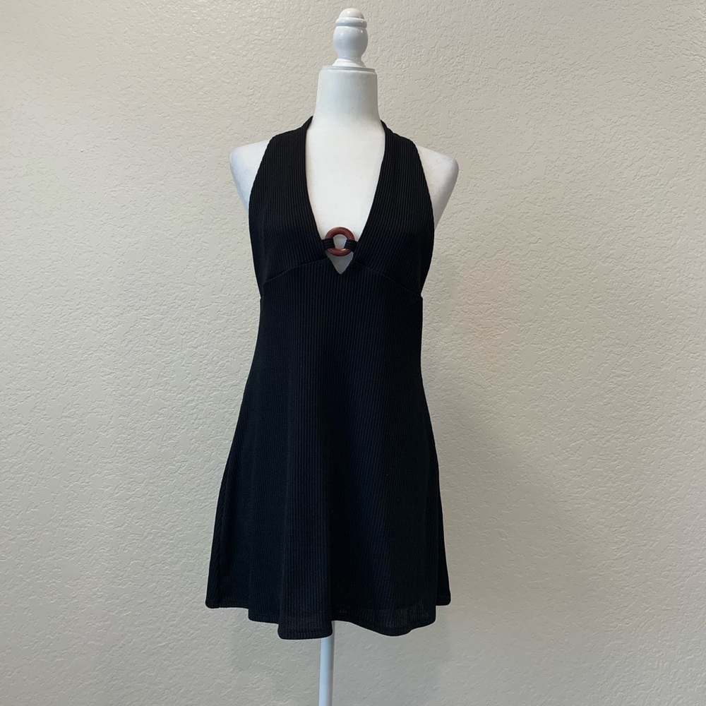 70s vibes little black dress